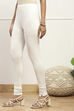 Beige Cotton Solid Churidar image number 2