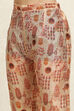 Maroon Cotton Handloom Unstitched Suit Set image number 3