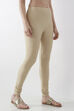 Brown Nylon Blend Leggings image number 3