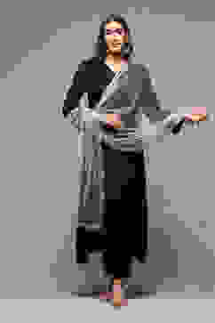 Sky Blue Nylon Yarndyed Dupatta image number 0