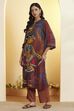 Brown Viscose Rayon A-Line Kurta image number 2