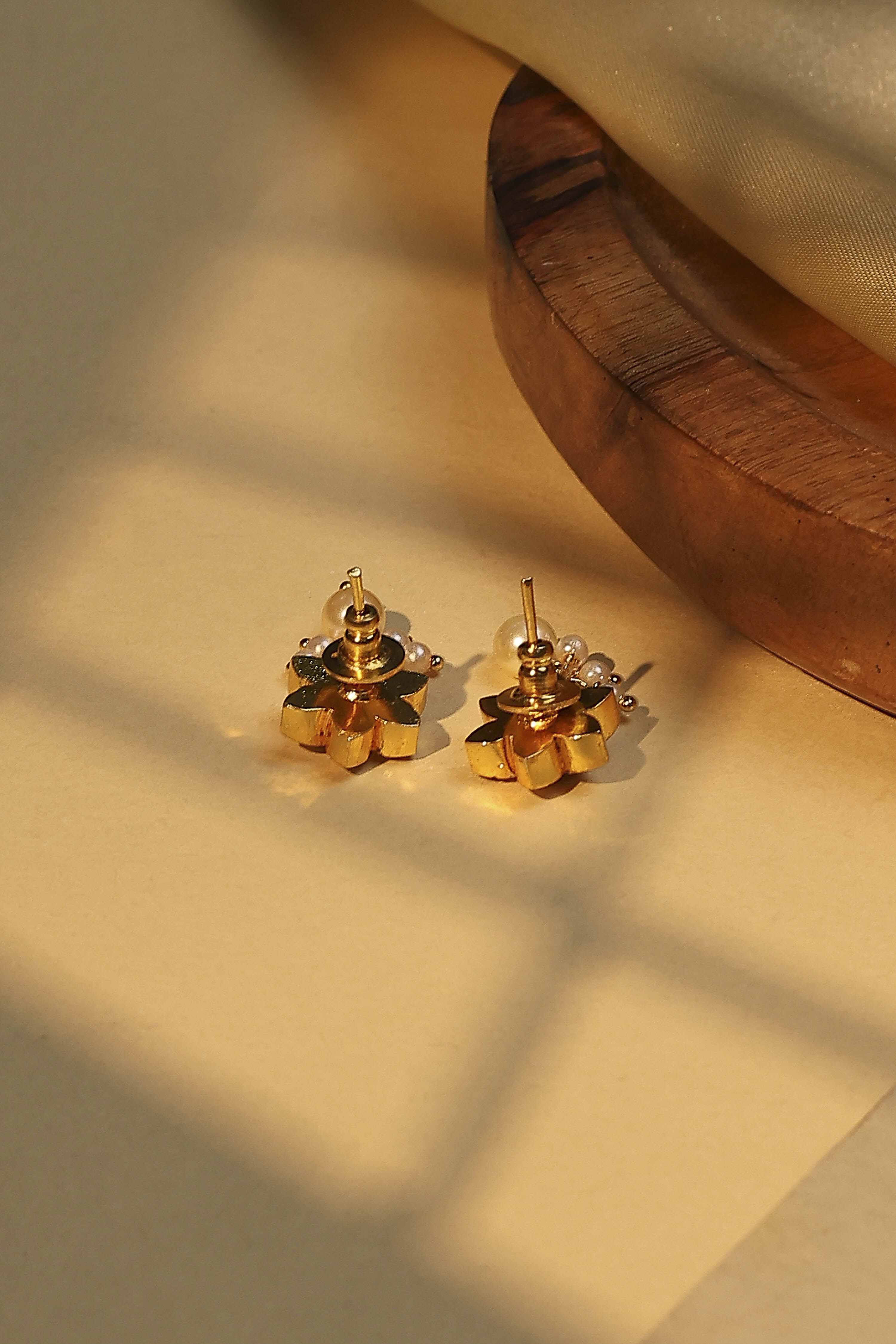 Pink Brass Studs image number 2