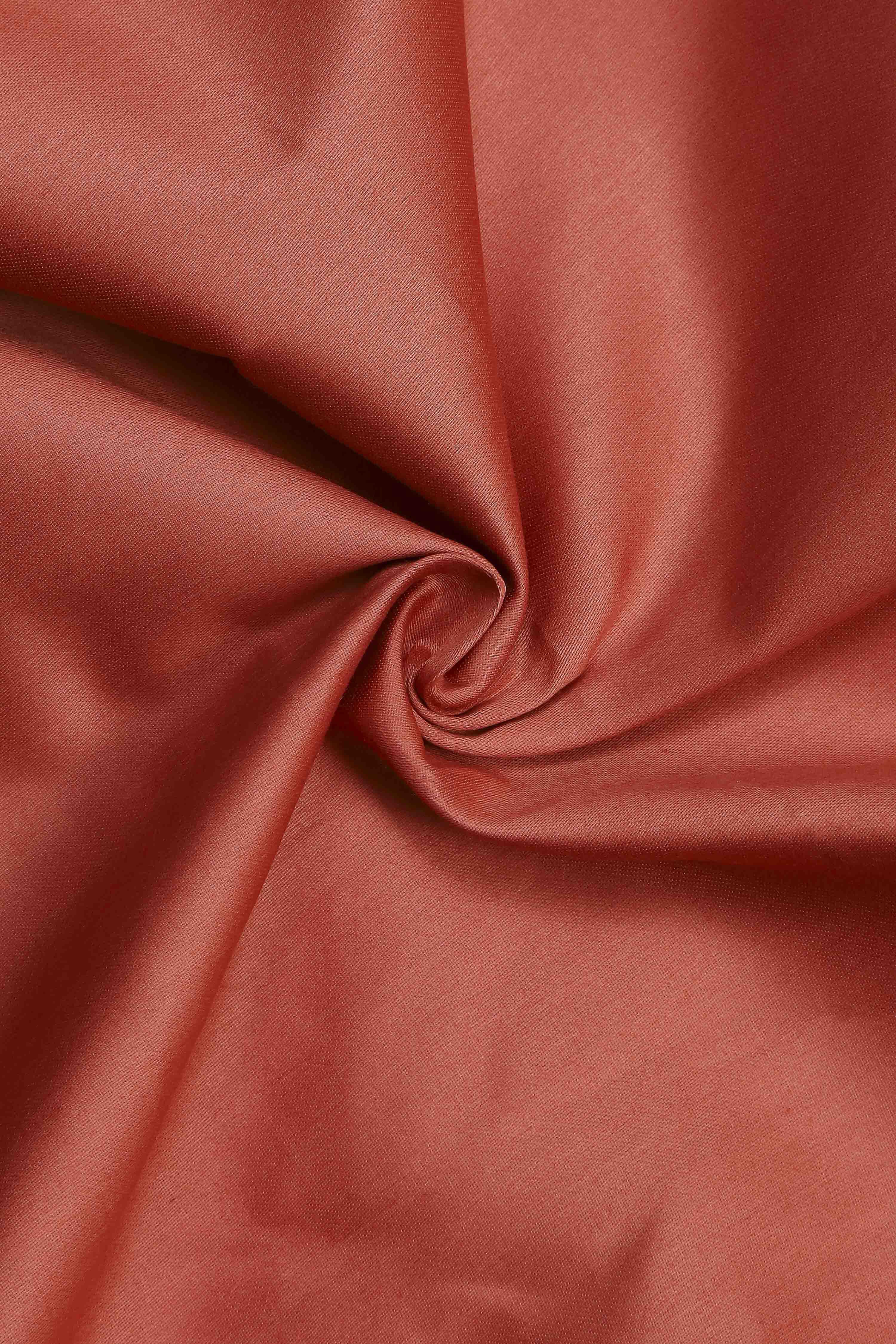 Rust Cotton Jamdani Unstitched Suit Set image number 2