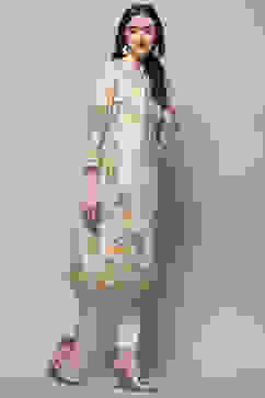 Ice Blue Rayon Straight Kurta image number 4