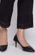 White Cotton Solid Pant image number 1