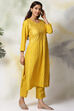 Blue Rayon Straight Kurta Pants Set image number 4