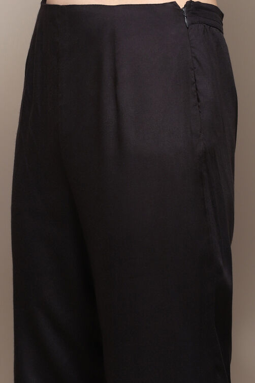 Fuschia Rayon Straight Kurta Pant Suit Set image number 2