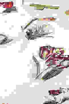 Rohit Bal Mint Green Cotton Blend Straight Kurta Suit Set image number 1