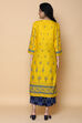 Mustard Rayon Straight Printed Kurta image number 5