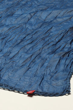 Navy Cotton Dupatta image number 1