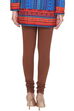 Brown Cotton Knitted Churidar image number 3