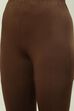 Camel Cotton Blend Solid Churidar image number 1
