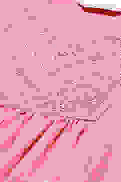 Pink Cotton Gathered Kurta Palazzo Suit Set image number 1