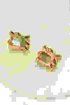 White Brass Earrings image number 2