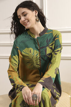 Multicolor Viscose Rayon Straight Printed Kurta image number 1