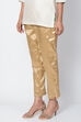 Gold Cotton Blend Yarndyed Pant image number 2