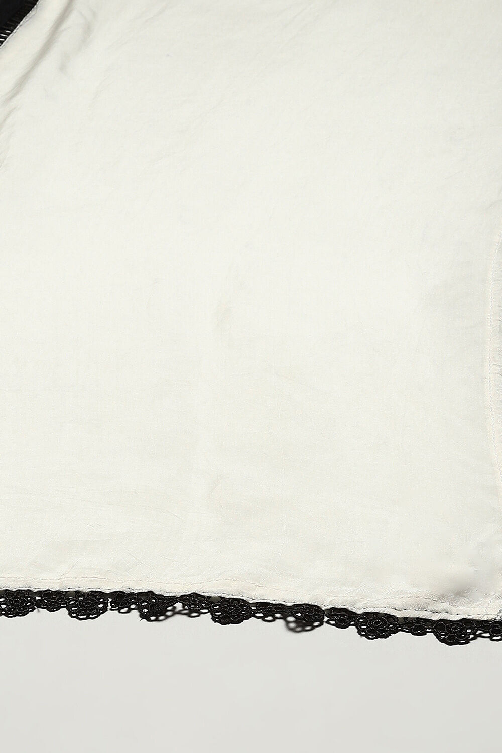 Black Organza Printed Unstitched Suit Set image number 4