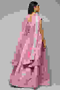 Onion Pink Viscose Straight Lehenga Set image number 5
