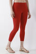 Camel Cotton Lycra Leggings image number 3