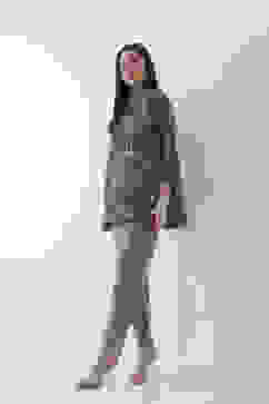 Green Cotton Solid Fitted Pants image number 0