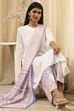 Blue Cotton Straight Suit Set image number 0