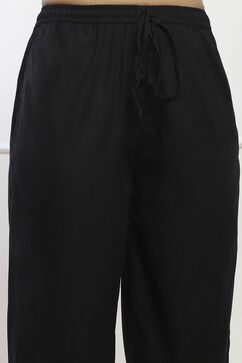 Black Rayon Palazzo image number 1