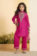 Pink Yoke Design A-Line Kurta Set image number 6