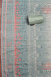 Teal Chanderi Hand Embroidered Unstitched Suit Set image number 3