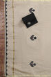 Black Cotton Blend Hand Block Print Unstitched Suit Set image number 3