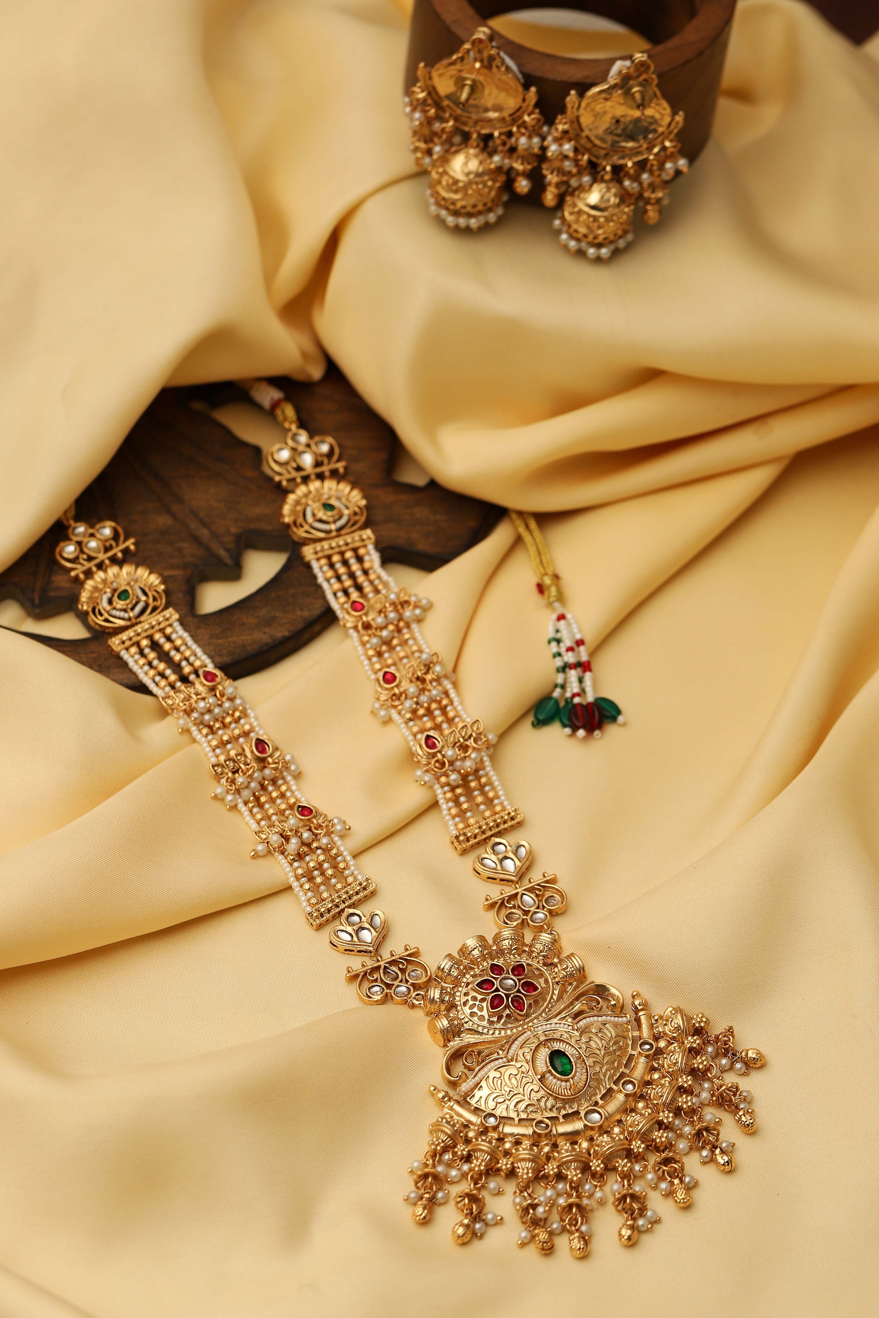 Multi Brass Necklace Set image number 2