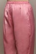 Pink Silk Blend Unstitched Suit Set image number 3