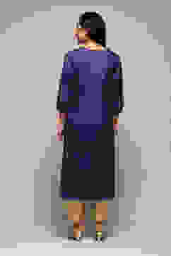 Purple Viscose Straight Printed Kurta image number 4