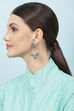 Silver Oxidised Earrings image number 3
