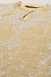 Beige Poly Chanderi Straight Suit set image number 1