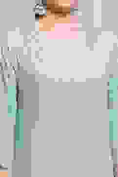 Blue Cotton Solid Straight Kurta image number 1