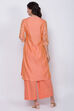Yellow Poly Cotton Straight Kurta Palazzo Suit Set image number 6