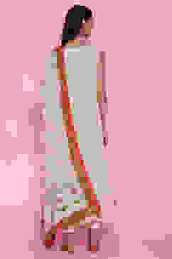 Light Yellow Cotton Double Layered Suit Set image number 7