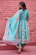 Coral Cotton Anarkali Suit Set image number 6