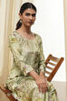 Pink Modal Floral Printed Straight Kurta Set image number 9