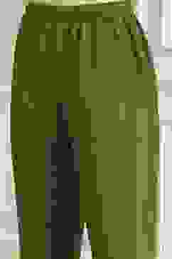 Olive Green Dyed Straight Kurta Set image number 2