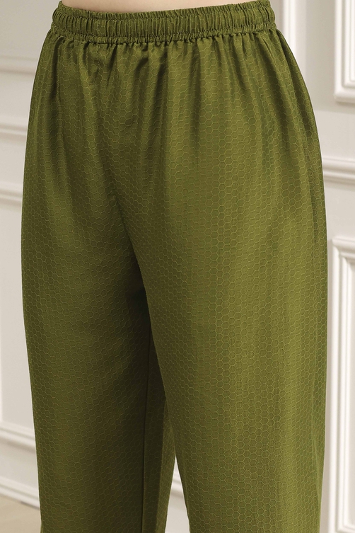 Indigo Blue Dyed Straight Kurta Set image number 2