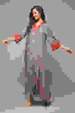 Sap Green Cotton Printed Nightwear image number 0