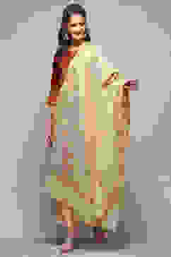 Gold-Toned Yard-Dyed Printed Dupatta image number 2