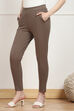 Black Art Silk Solid Jeggings image number 2