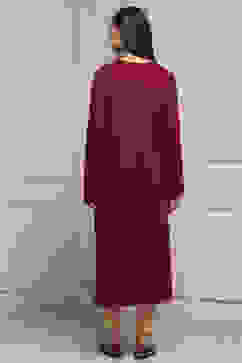 Berry Acrylic Straight Yarndyed Kurta image number 3