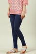 Camel Cotton Blend Solid Churidar image number 0