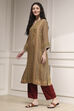 Blue Viscose Rayon Straight Printed Kurta image number 3