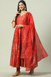 Green Anarkali Kurta Churidar Suit Set image number 0