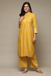 Yellow Rayon Straight Kurta Palazzo 2 Piece Set image number 6
