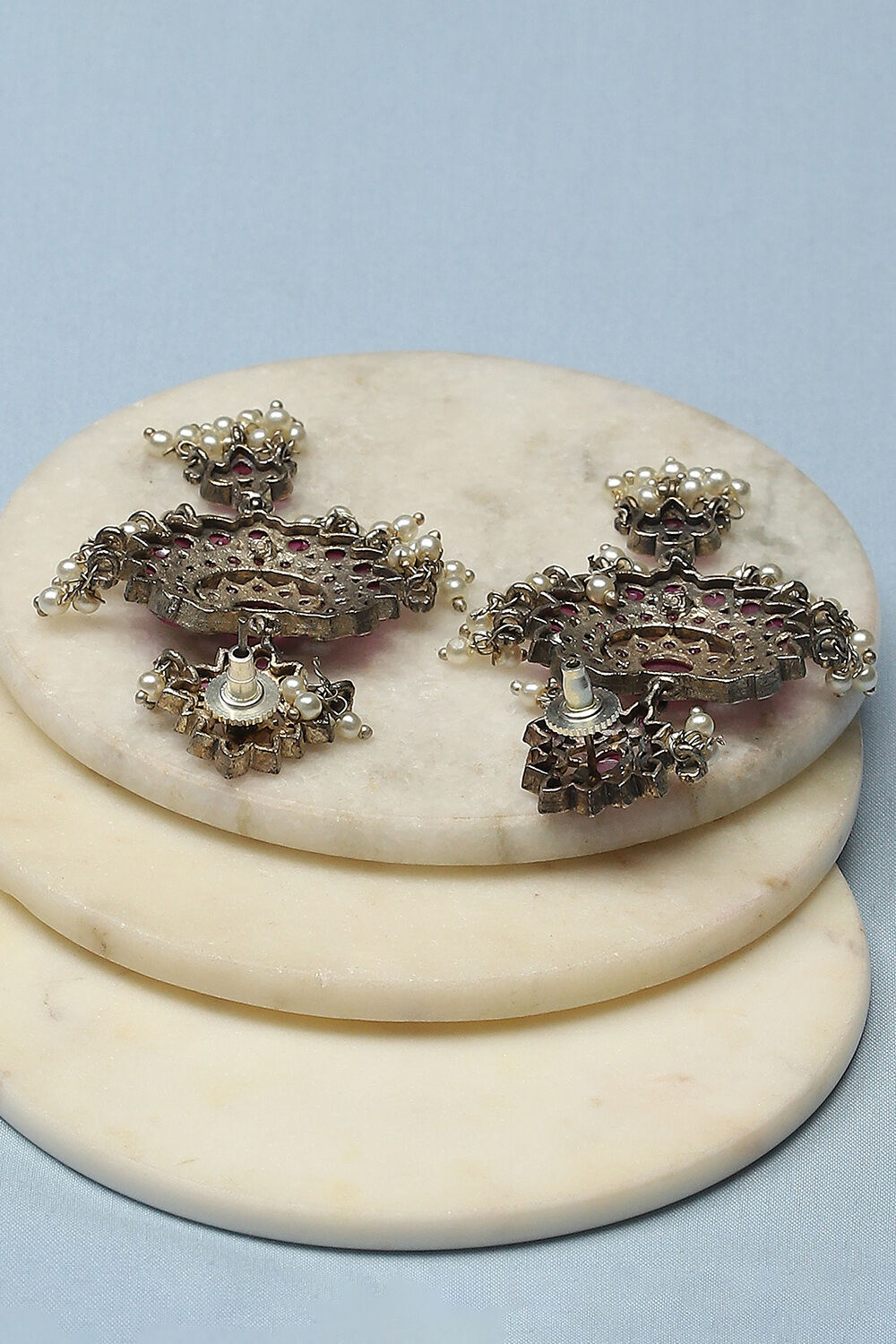 Pink Brass earrings image number 2